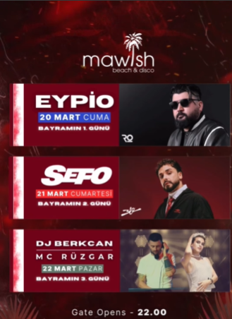 Mawish Beach Etkinlikleri